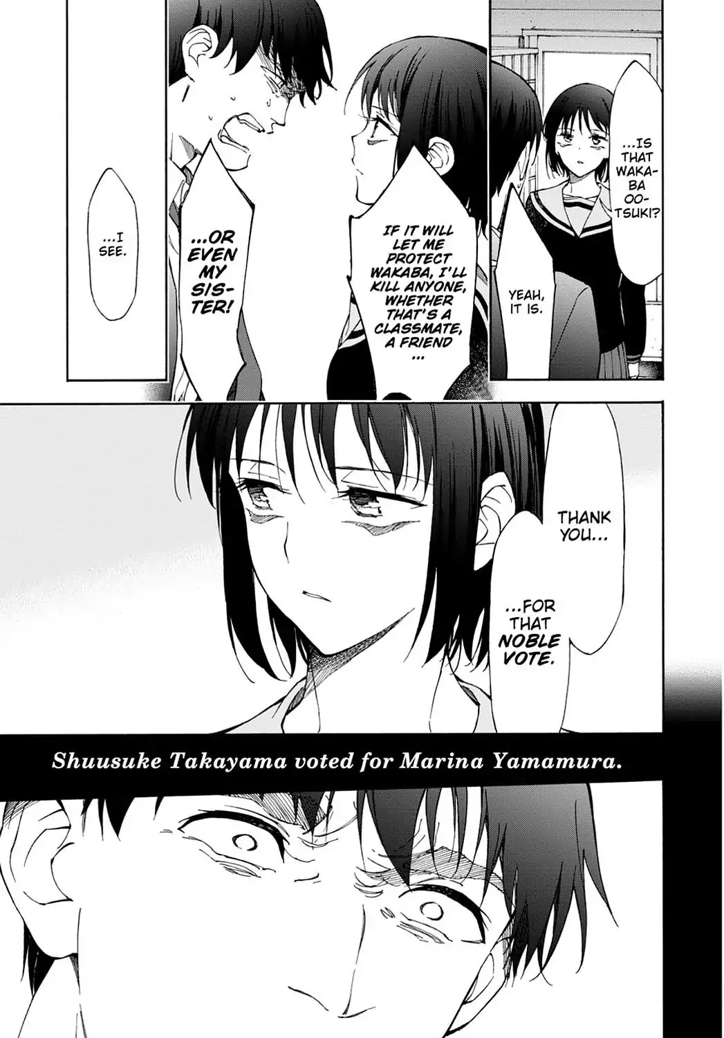 Touhyou Game - Anata ni Kuroki Ippyou o Chapter 15 page 35 - Chapter 15