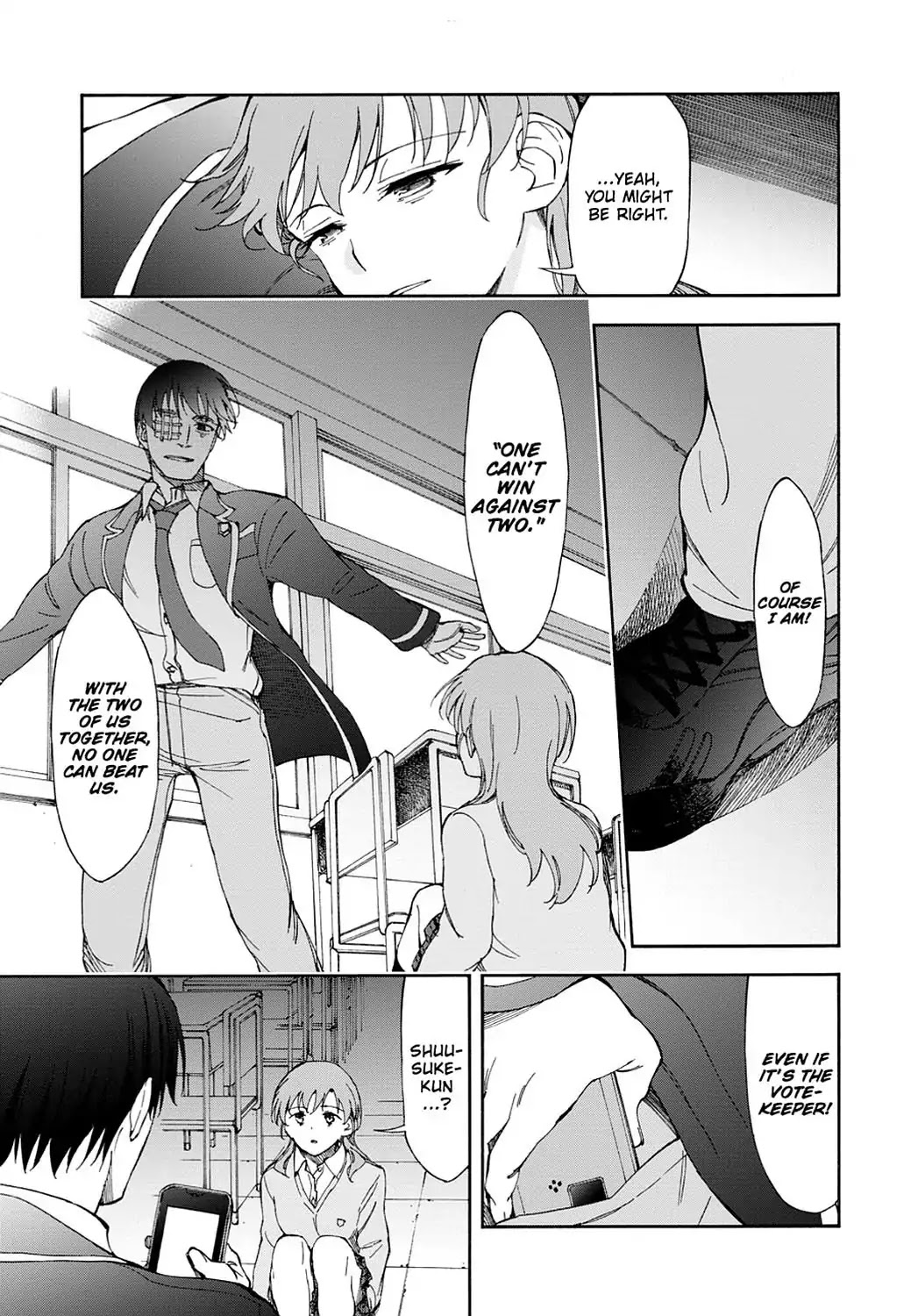Touhyou Game - Anata ni Kuroki Ippyou o Chapter 16 page 38 - Chapter 16
