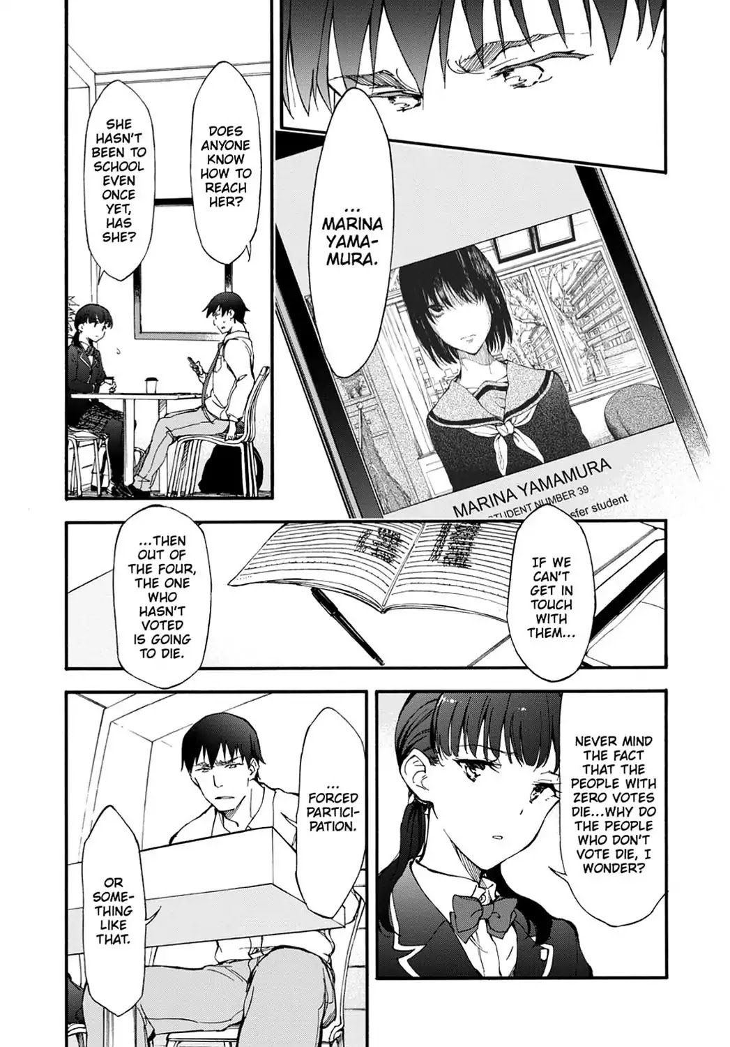 Touhyou Game - Anata ni Kuroki Ippyou o Chapter 5 page 7 - Chapter 5