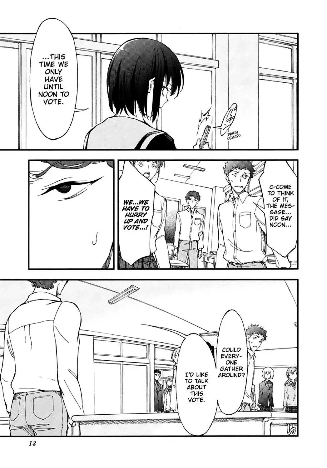Touhyou Game - Anata ni Kuroki Ippyou o Chapter 8 page 13 - Chapter 8