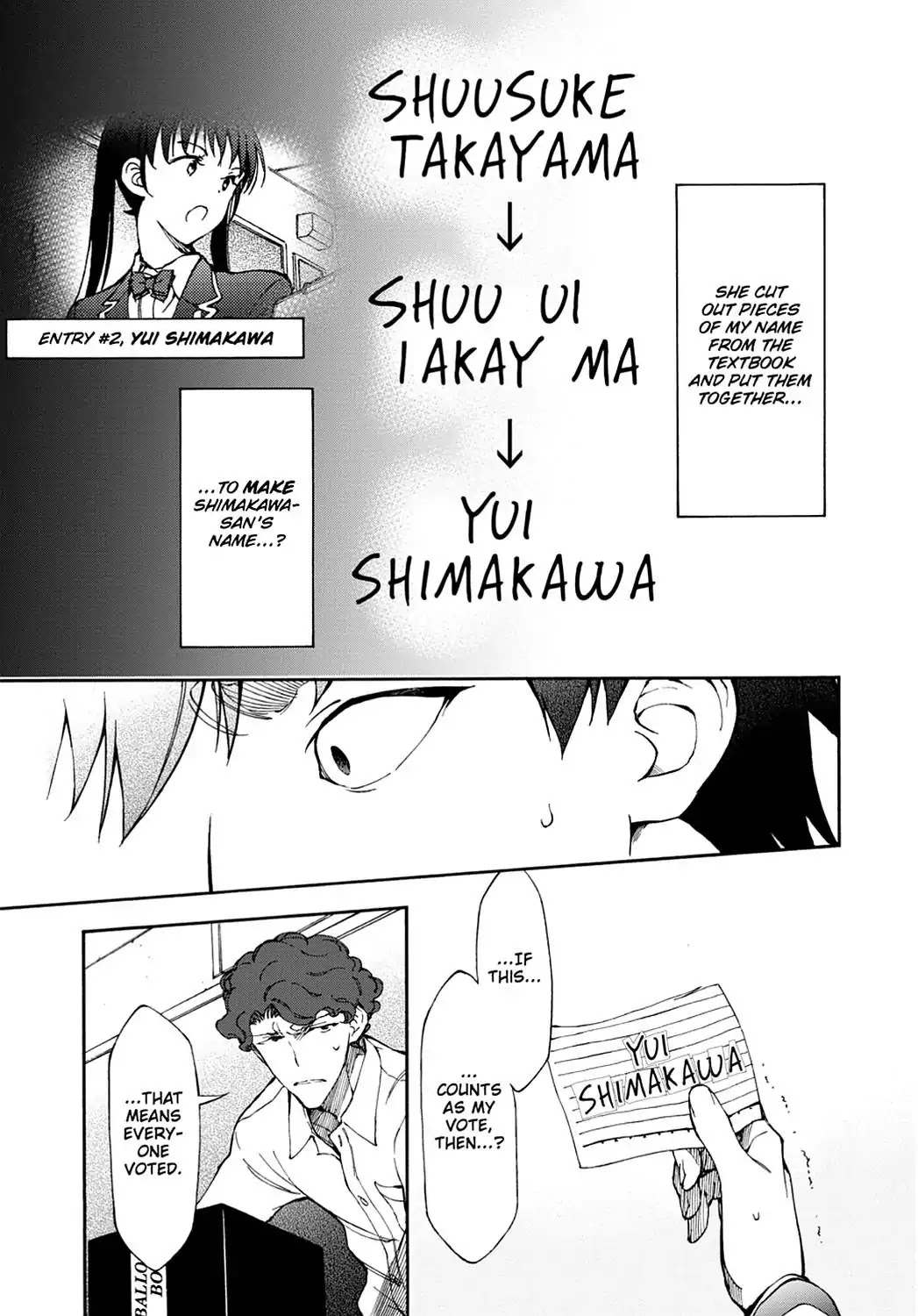 Touhyou Game - Anata ni Kuroki Ippyou o Chapter 9 page 21 - Chapter 9