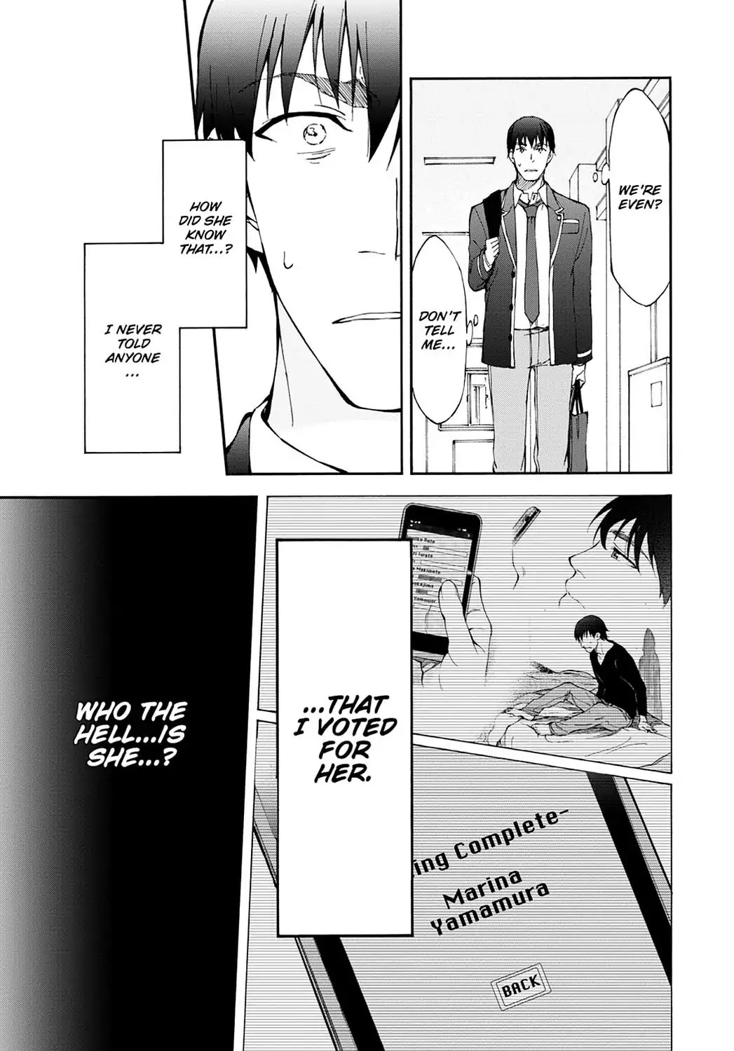 Touhyou Game - Anata ni Kuroki Ippyou o Chapter 9 page 45 - Chapter 9