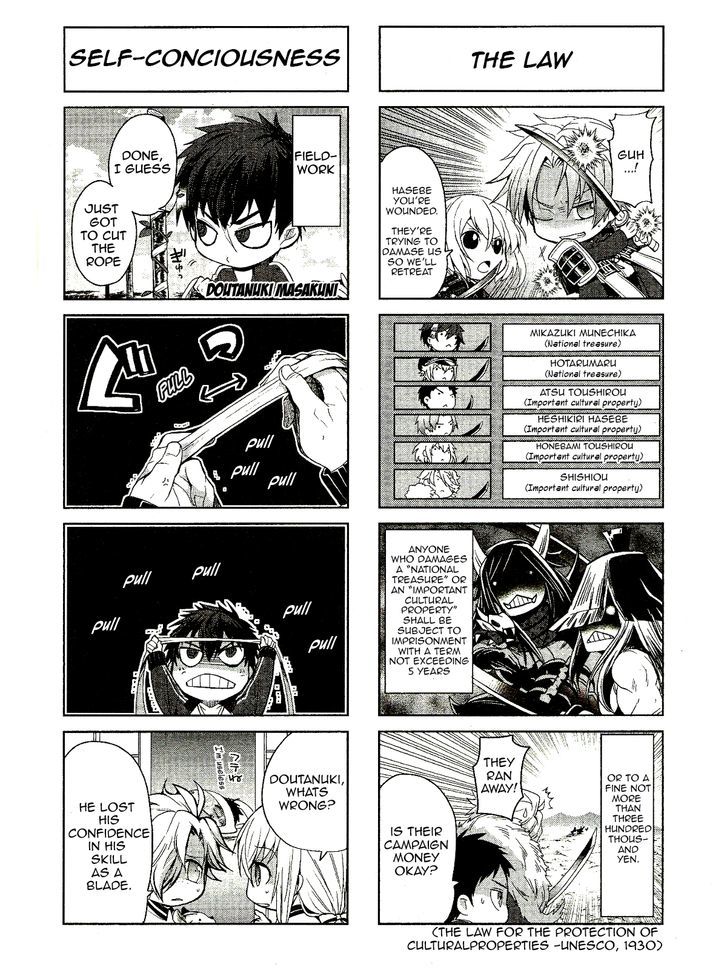 Touken Ranbu 4-koma Anthology Chapter 1 page 3 - Chapter 1