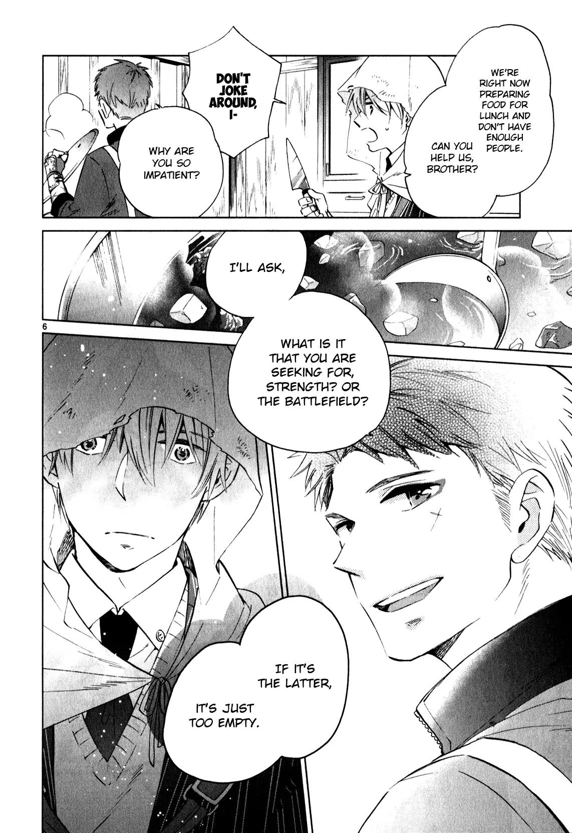 Touken Ranbu Anthology ~ Hibana Mae, Touken Danshi ~ Chapter 12 page 6 - Chapter 12: The Second Life as a Blade / Mitsu Nanae