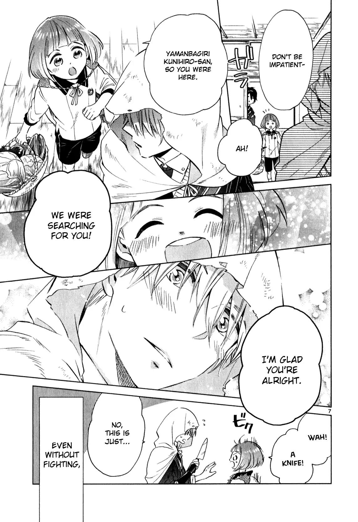 Touken Ranbu Anthology ~ Hibana Mae, Touken Danshi ~ Chapter 12 page 7 - Chapter 12: The Second Life as a Blade / Mitsu Nanae