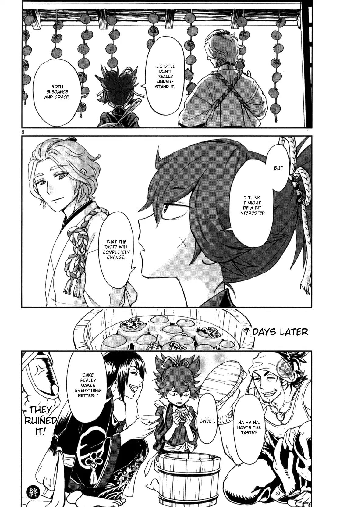 Touken Ranbu Anthology ~ Hibana Mae, Touken Danshi ~ Chapter 13 page 8 - Chapter 13: The First Autumn - Grasping the Elegance / Dou Manpuku