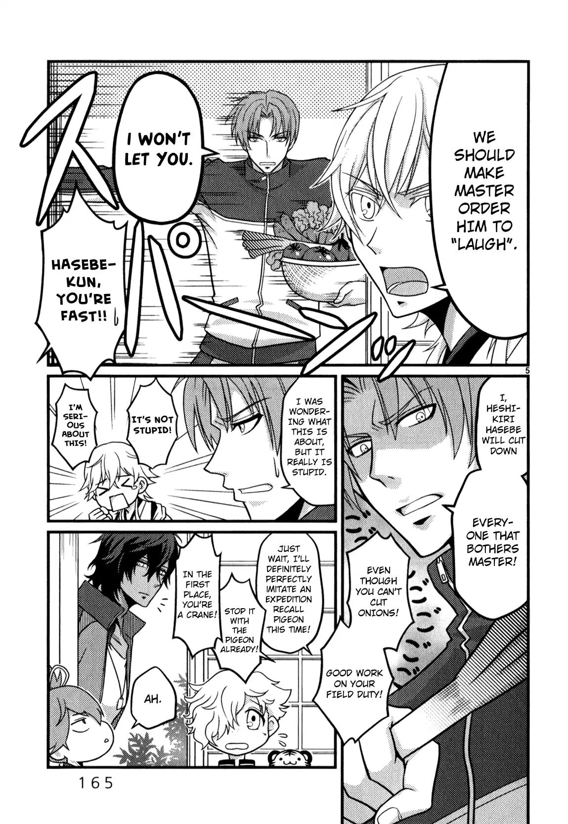Touken Ranbu Anthology ~ Hibana Mae, Touken Danshi ~ Chapter 18 page 5 - Chapter 18: Because I want to See Your Smile / Kumaya Rou