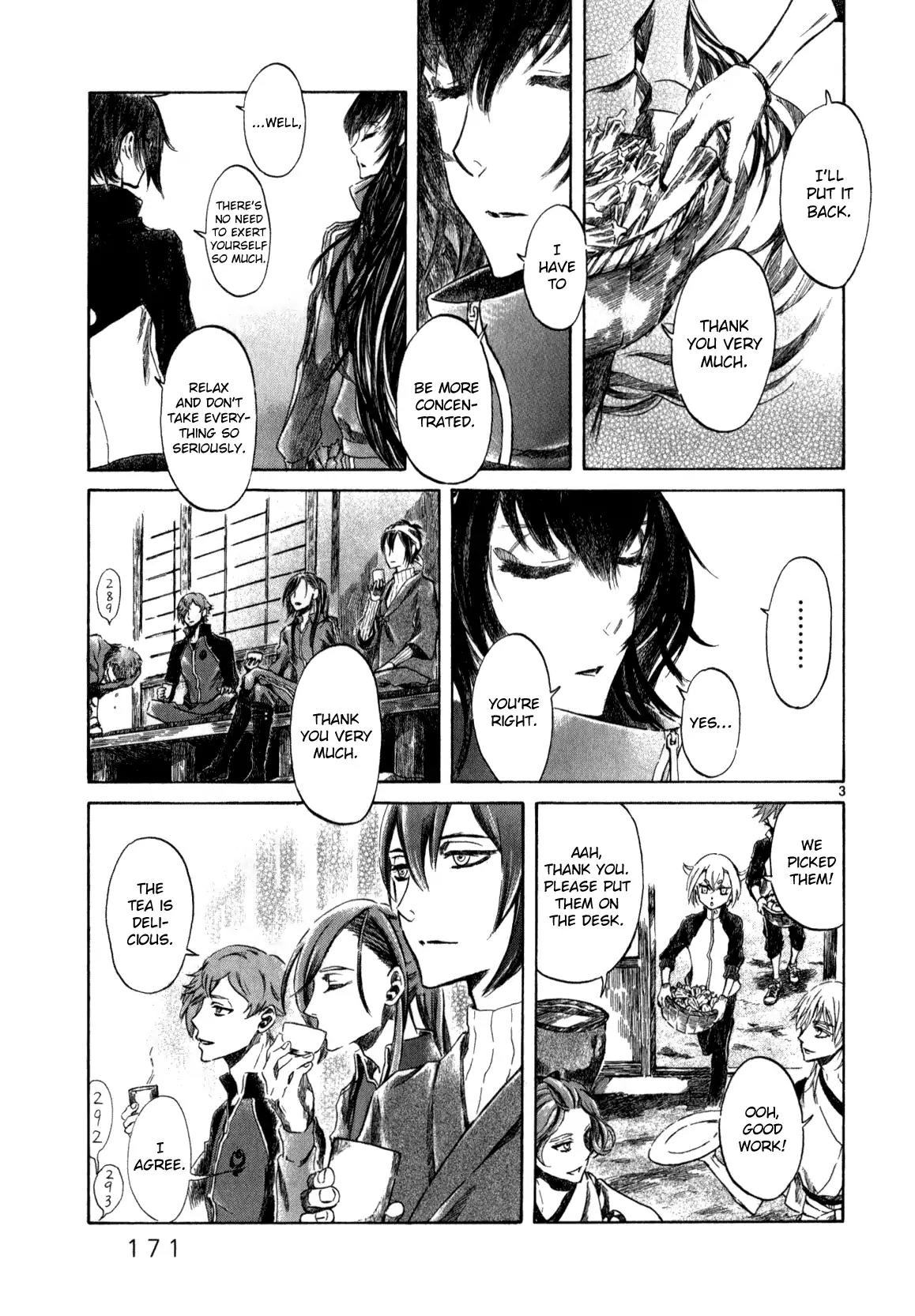 Touken Ranbu Anthology ~ Hibana Mae, Touken Danshi ~ Chapter 19 page 3 - Chapter 19: Good Weather In The Citadel / Amai Maki