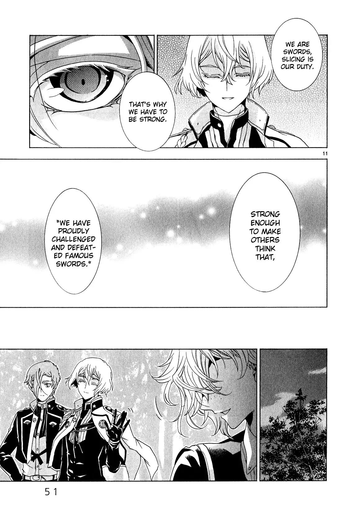 Touken Ranbu Anthology ~ Hibana Mae, Touken Danshi ~ Chapter 5 page 11 - Chapter 5: Howling Sunlight (by Youryuu)