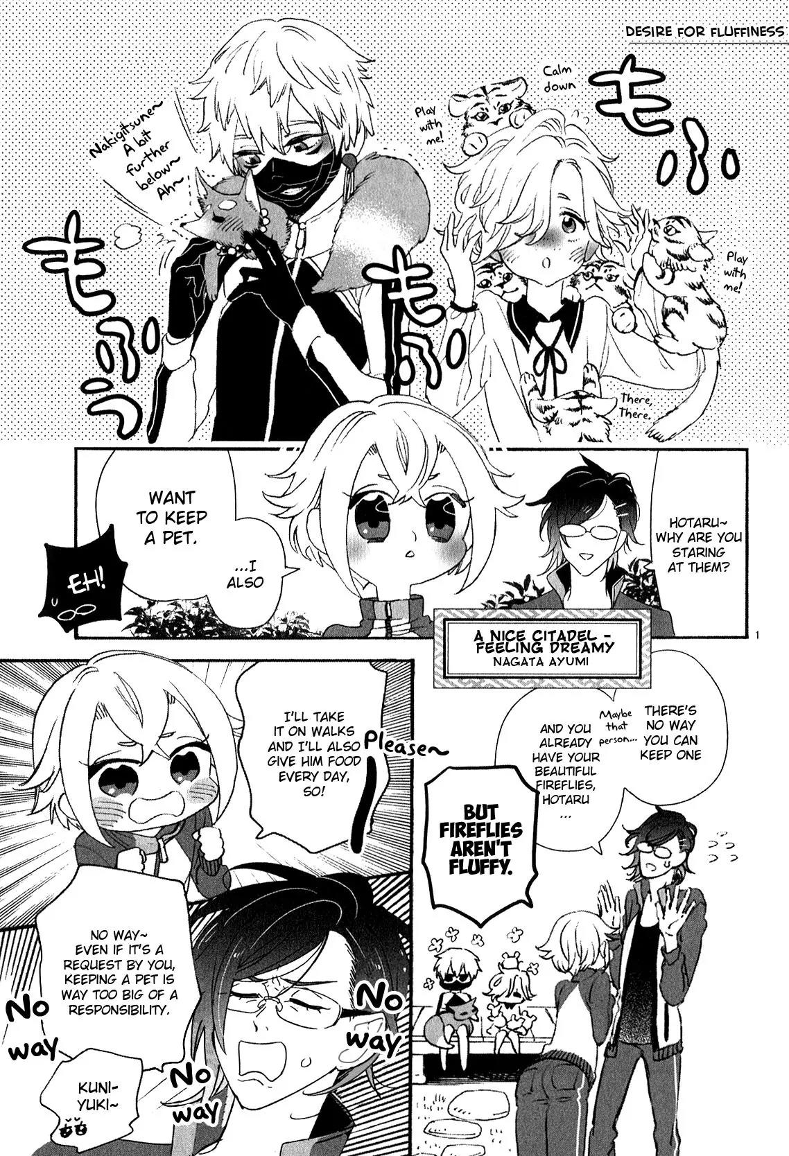 Touken Ranbu Anthology ~ Hibana Mae, Touken Danshi ~ Chapter 7 page 1 - Chapter 7: A Nice Citadel - Feeling Dreamy (by Nagata Ayumi)