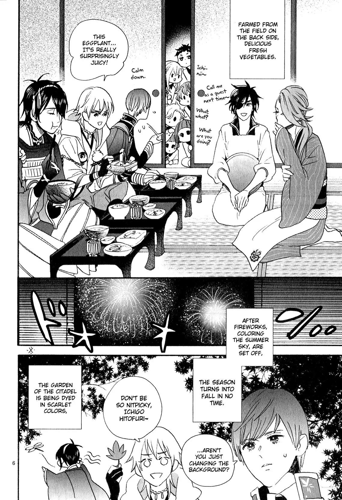 Touken Ranbu Anthology ~ Hibana Mae, Touken Danshi ~ Chapter 7 page 6 - Chapter 7: A Nice Citadel - Feeling Dreamy (by Nagata Ayumi)
