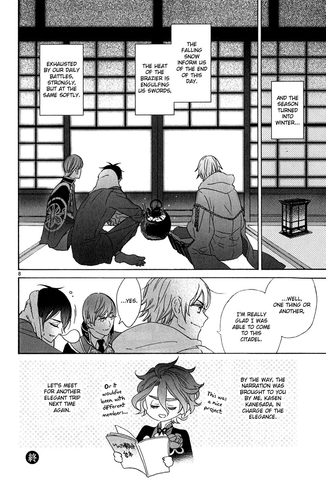 Touken Ranbu Anthology ~ Hibana Mae, Touken Danshi ~ Chapter 7 page 8 - Chapter 7: A Nice Citadel - Feeling Dreamy (by Nagata Ayumi)