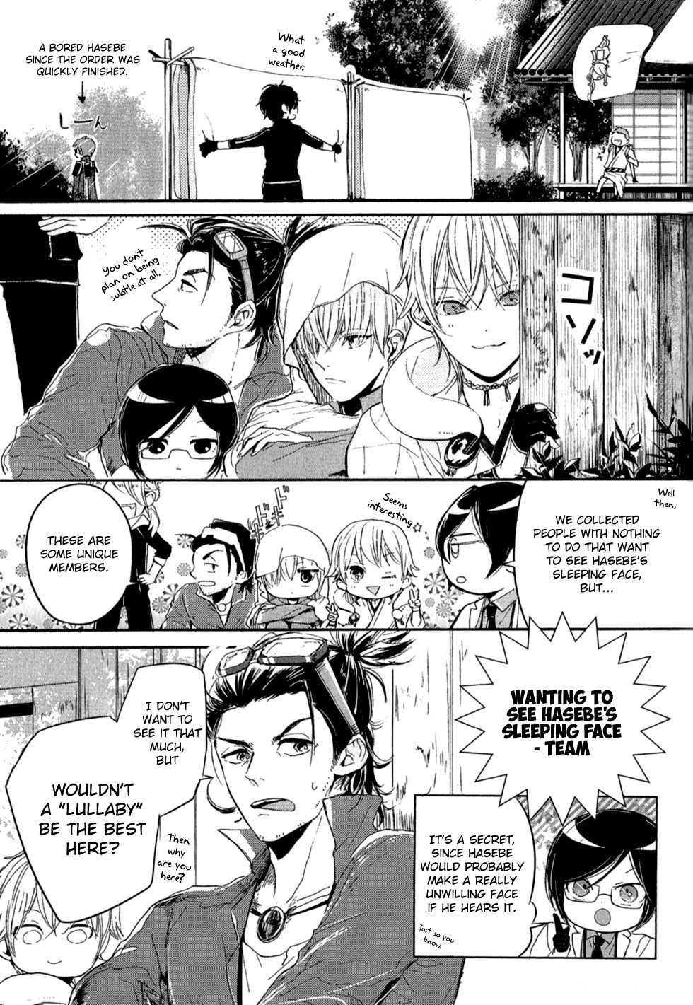 Touken Ranbu Anthology - Preparations for departure! - Chapter 6 page 4 - Chapter 6: Hasebe of the Sleepless Citadel
