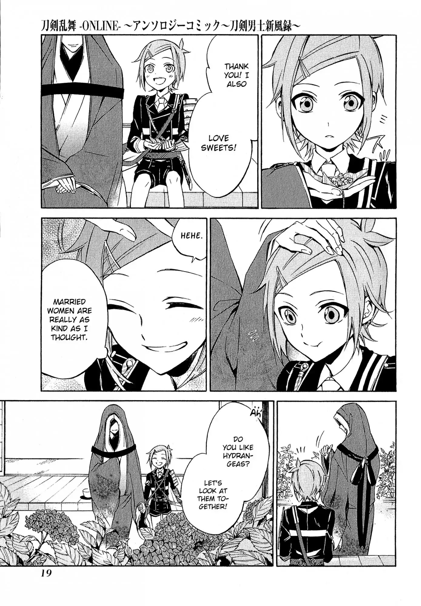 Touken Ranbu Anthology ~ Records of Fresh Breeze~ Chapter 1 page 7 - Chapter 1: Caution of Married Women! / Shiota Haruto