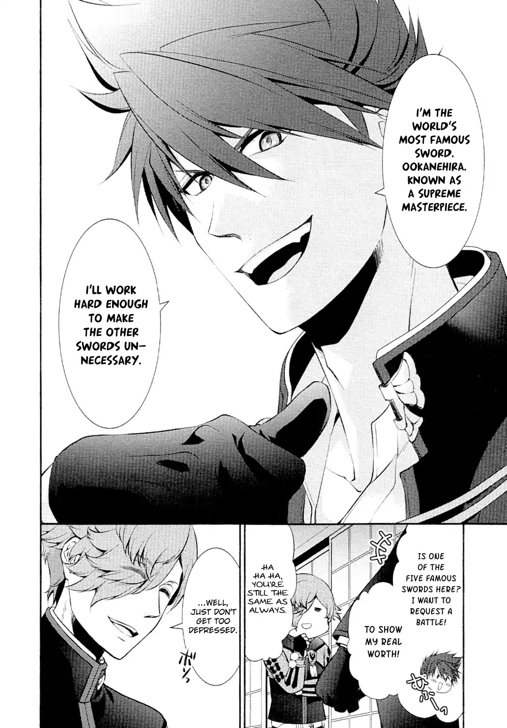 Touken Ranbu Anthology ~ Records of Fresh Breeze~ Chapter 12 page 2 - Chapter 12: The Duty of Sword Boys / Akino Kisara