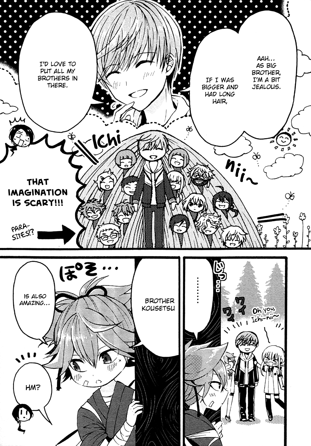 Touken Ranbu Anthology ~ Records of Fresh Breeze~ Chapter 13 page 5 - Chapter 13: The Citadel Hairdressing Salon (by Katsusaki Hiro)