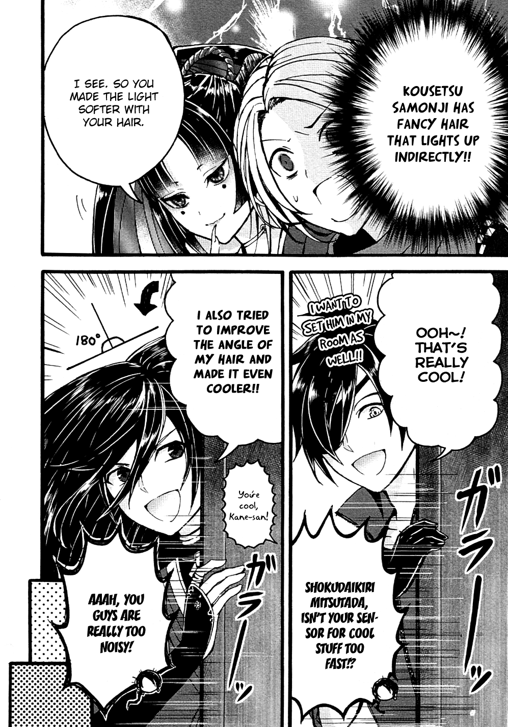 Touken Ranbu Anthology ~ Records of Fresh Breeze~ Chapter 13 page 8 - Chapter 13: The Citadel Hairdressing Salon (by Katsusaki Hiro)