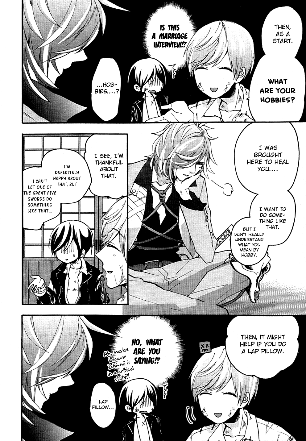 Touken Ranbu Anthology ~ Records of Fresh Breeze~ Chapter 14 page 8 - Chapter 14: Yagen's Comfort (by Asuka Satsuki)