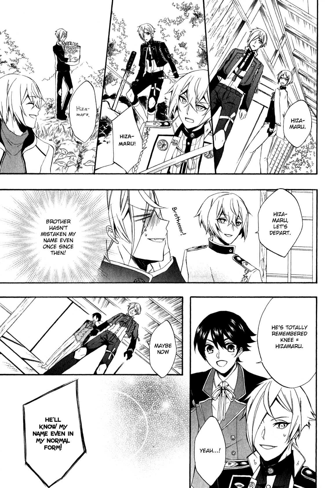 Touken Ranbu Anthology ~ SQEX Formation ~ Chapter 11 page 9 - Chapter 11: How Brother Remembers Names (by Otono Kurumi)