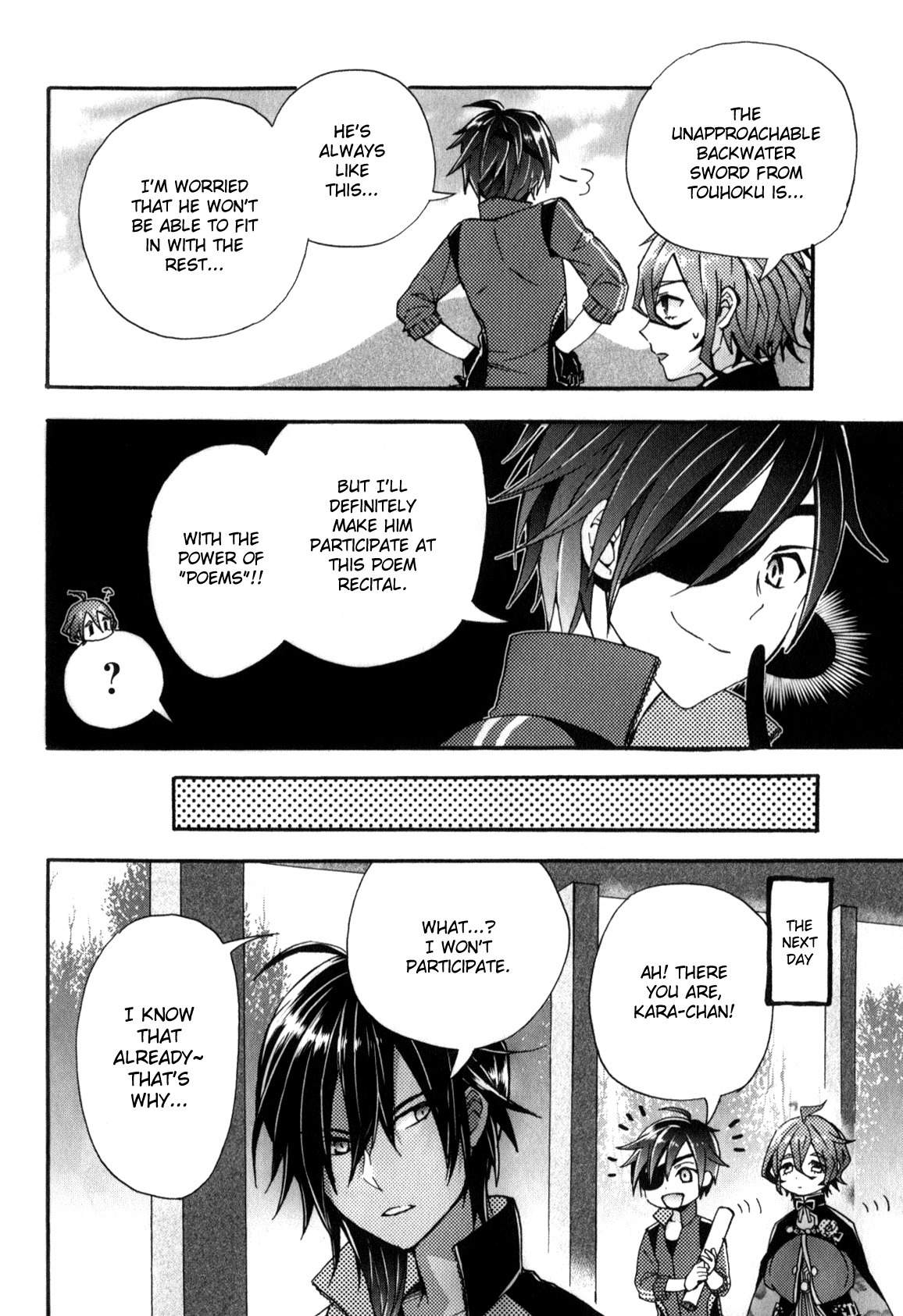 Touken Ranbu Anthology ~ SQEX Formation ~ Chapter 14 page 10 - Chapter 14: A Very Elegant Citadel (by Katsu Sakihiro)
