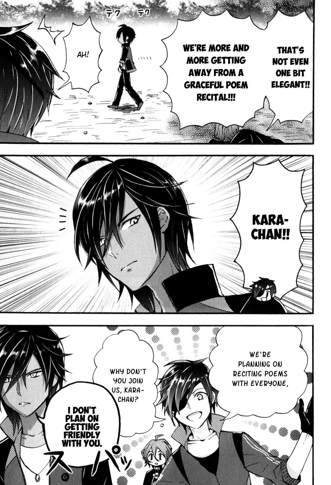 Touken Ranbu Anthology ~ SQEX Formation ~ Chapter 14 page 9 - Chapter 14: A Very Elegant Citadel (by Katsu Sakihiro)