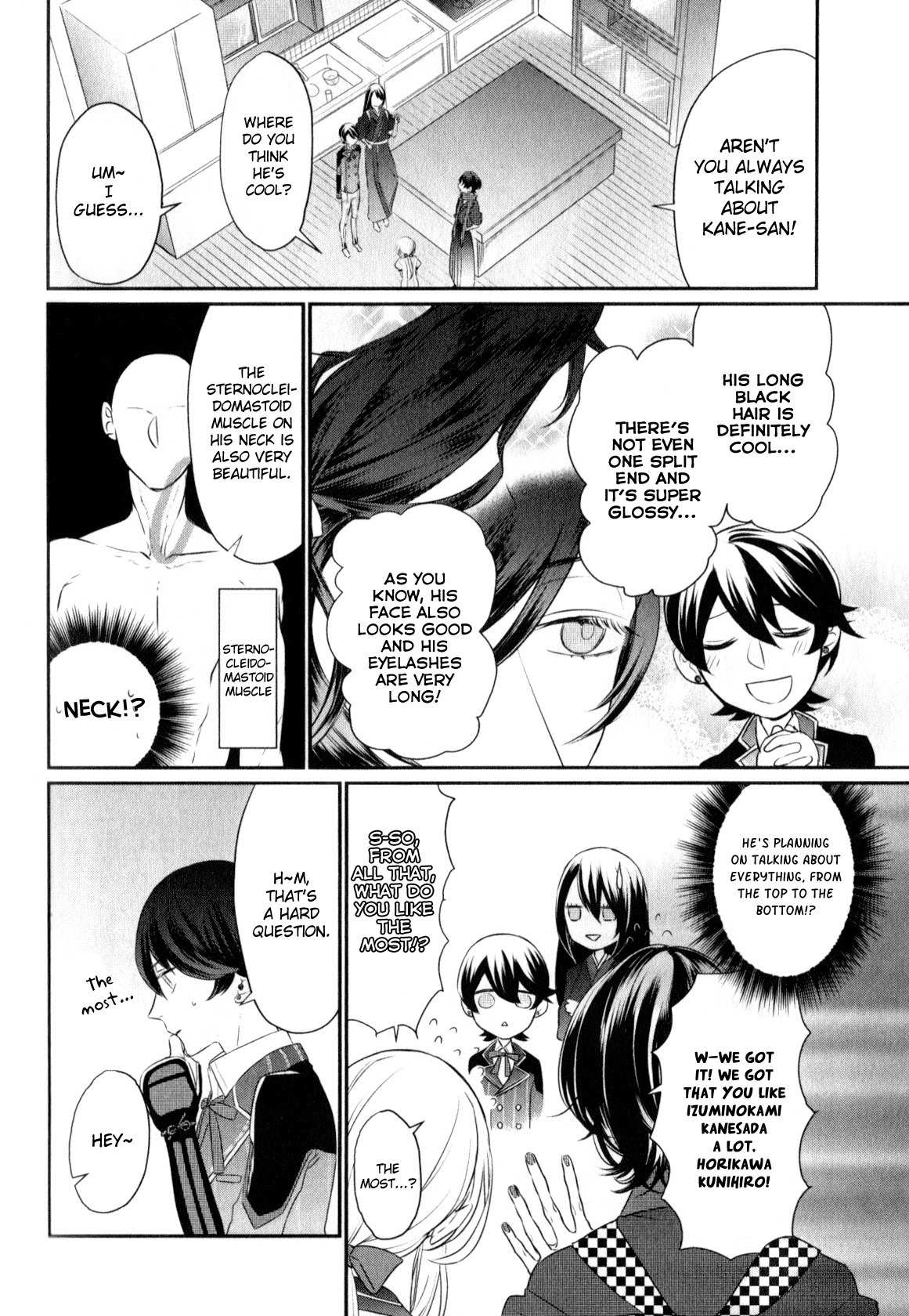 Touken Ranbu Anthology ~ SQEX Formation ~ Chapter 16 page 8 - Chapter 16: Noisy Boys (by Seira)