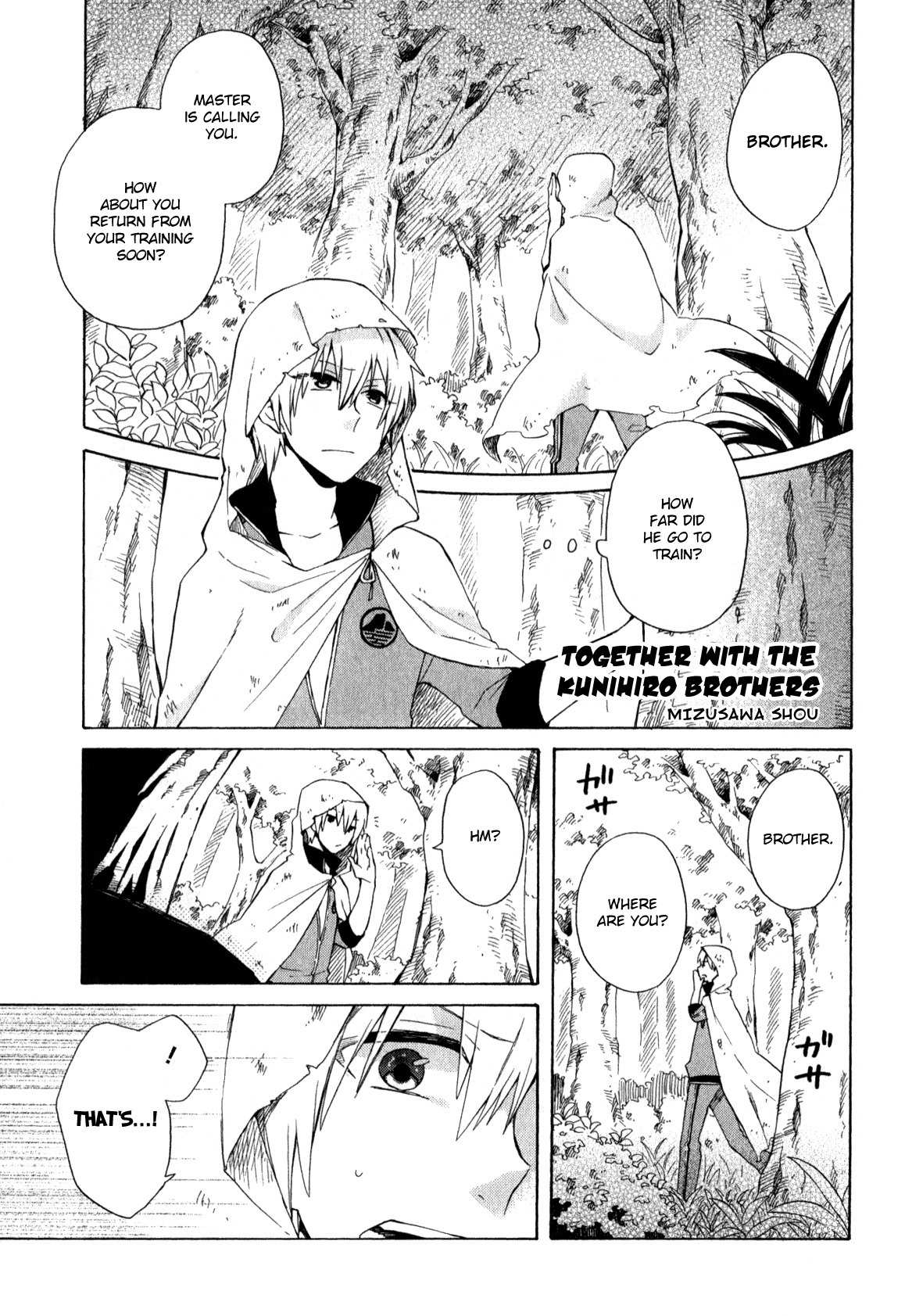 Touken Ranbu Anthology ~ SQEX Formation ~ Chapter 9 page 1 - Chapter 9: Together with the Kunihiro Brothers (by Mizusawa Shou)