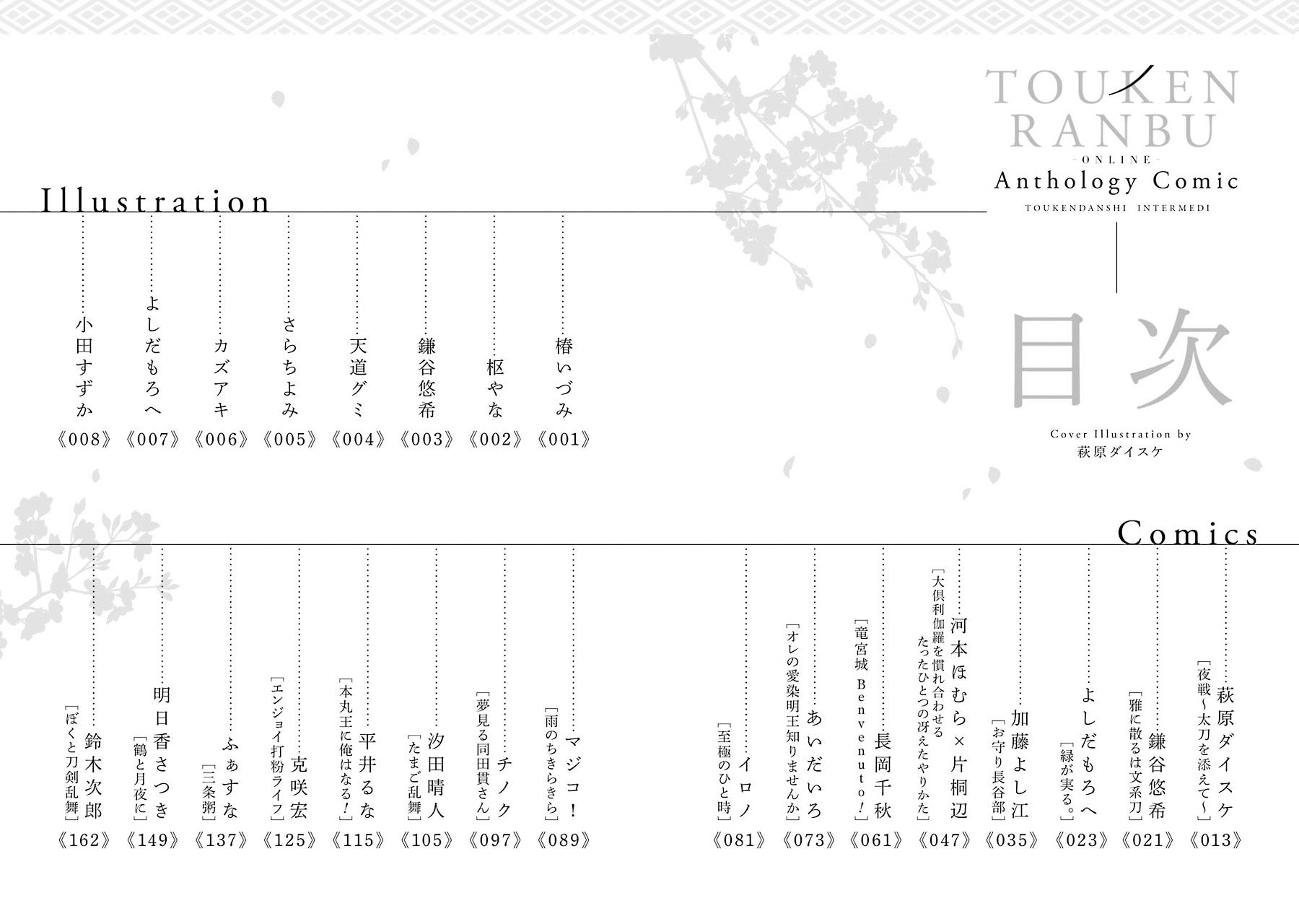 Touken Ranbu Anthology ~ Touken Danshi Makuaigeki ~ Chapter 0 page 12 - Chapter 0 : Illustrations