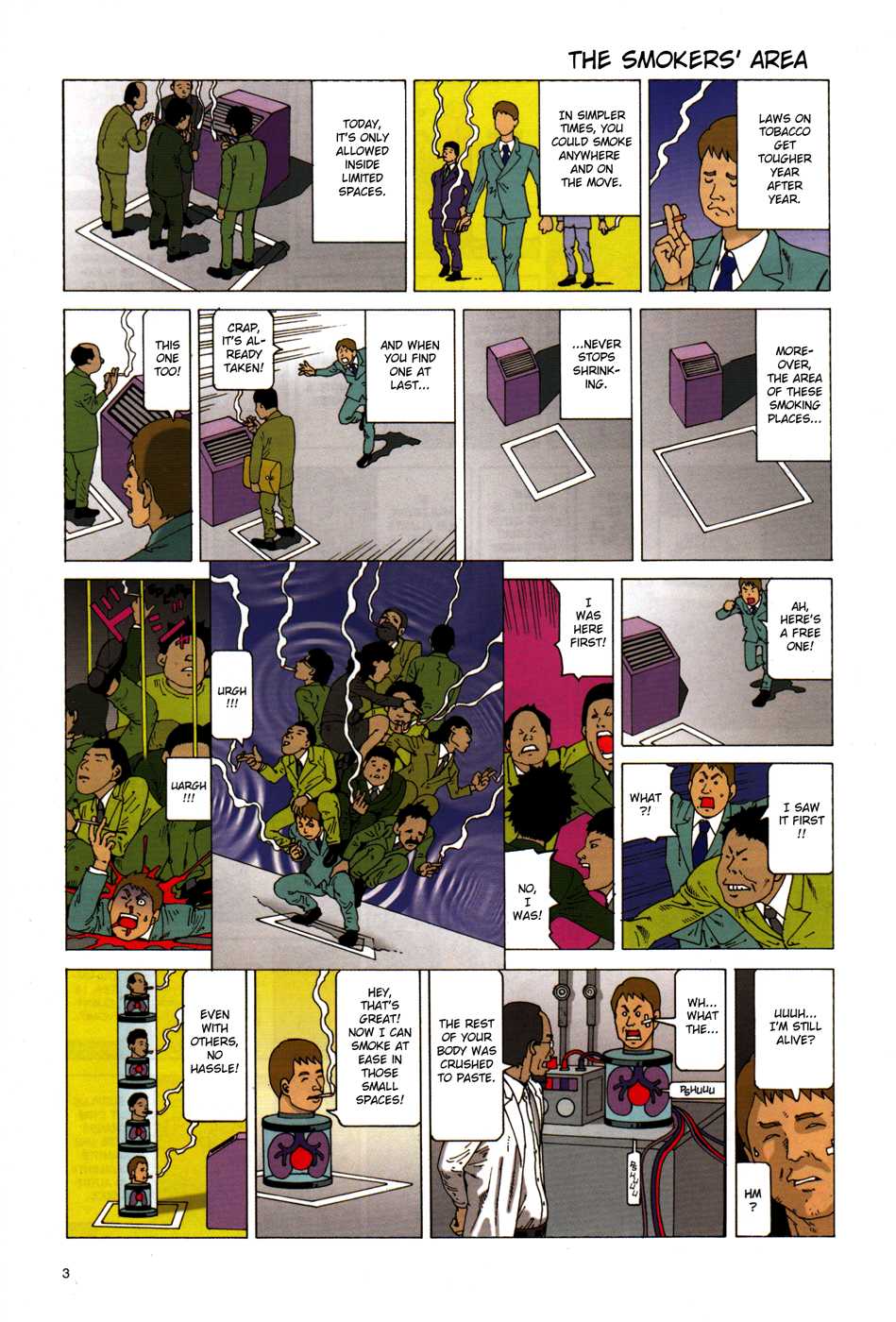 Toukou Tochuu no Deaigashira no Guuzen Kiss wa Ariuru? Jikken Chapter 2 page 1 - Chapter 2: The Smoker's Area