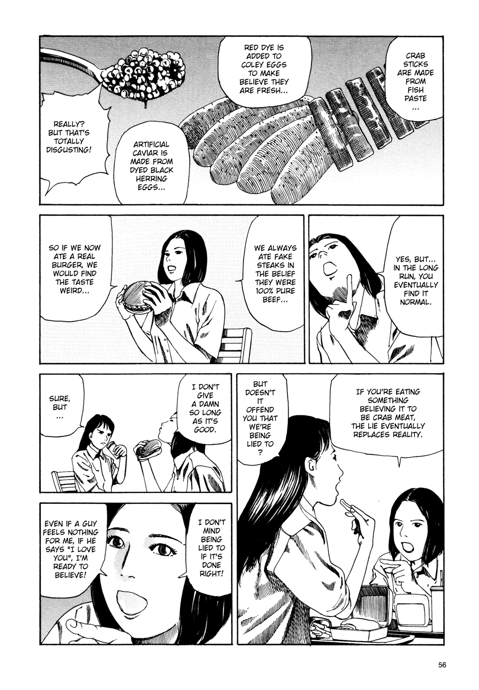 Toukou Tochuu no Deaigashira no Guuzen Kiss wa Ariuru? Jikken Chapter 28 page 2 - Chapter 28: Burgers