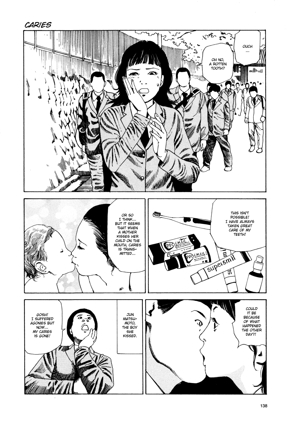Toukou Tochuu no Deaigashira no Guuzen Kiss wa Ariuru? Jikken Chapter 42 page 1 - Chapter 42: Caries