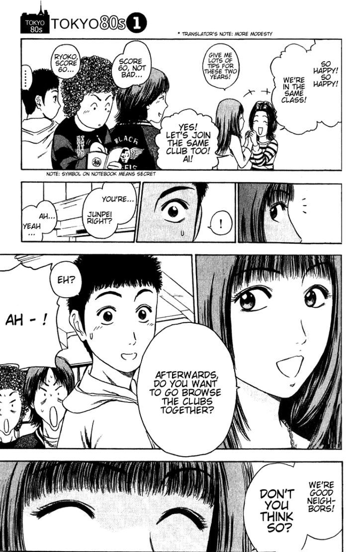 Toukyou Eighties Chapter 2 page 5 - Chapter 2 : Classmates