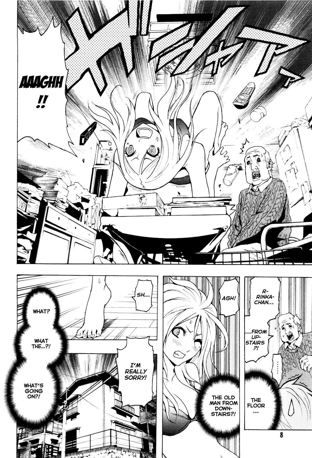 Toukyou ESP Chapter 1 page 10 - Chapter 1: The Girl Who Falls Through Floors
