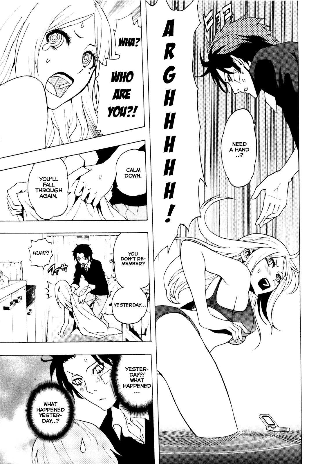 Toukyou ESP Chapter 1 page 13 - Chapter 1: The Girl Who Falls Through Floors