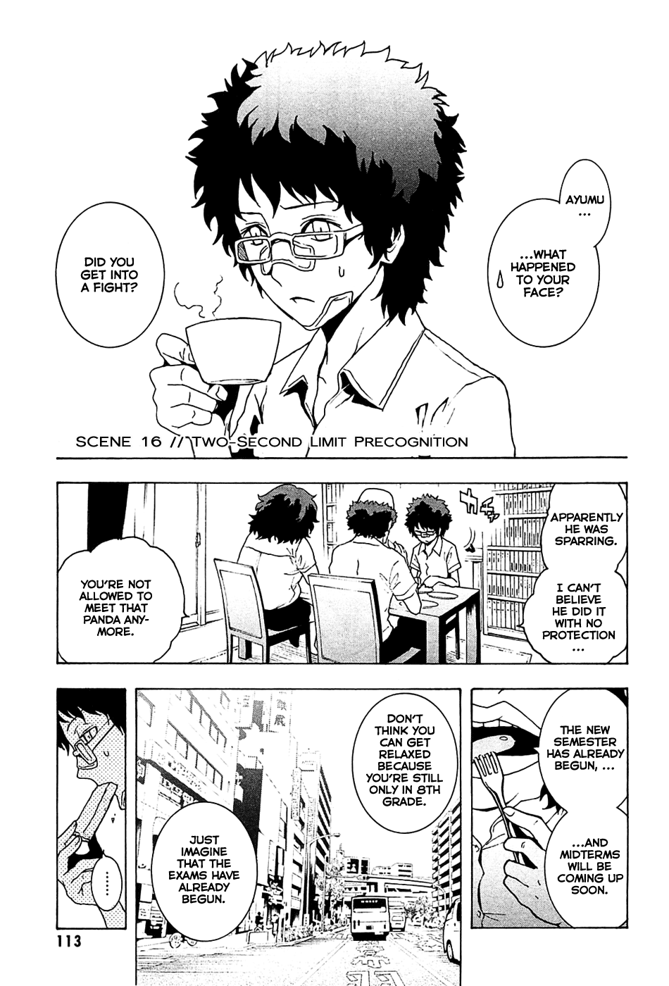 Toukyou ESP Chapter 16 page 1 - Chapter 16: Two-Second Limit Precognition