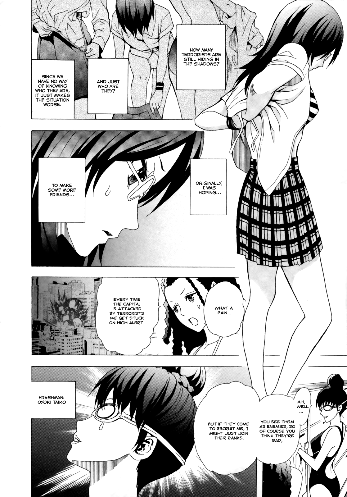 Toukyou ESP Chapter 31 page 15 - Chapter 31: Small Scale Terrorism, Classmate