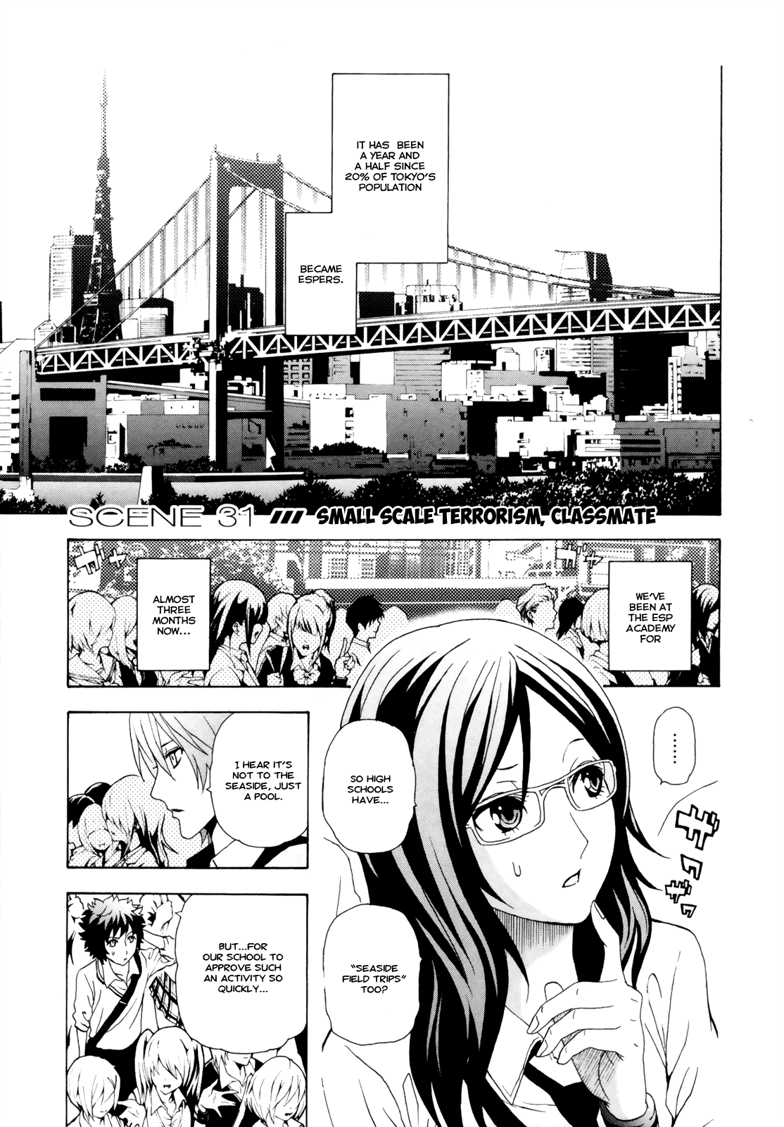 Toukyou ESP Chapter 31 page 9 - Chapter 31: Small Scale Terrorism, Classmate
