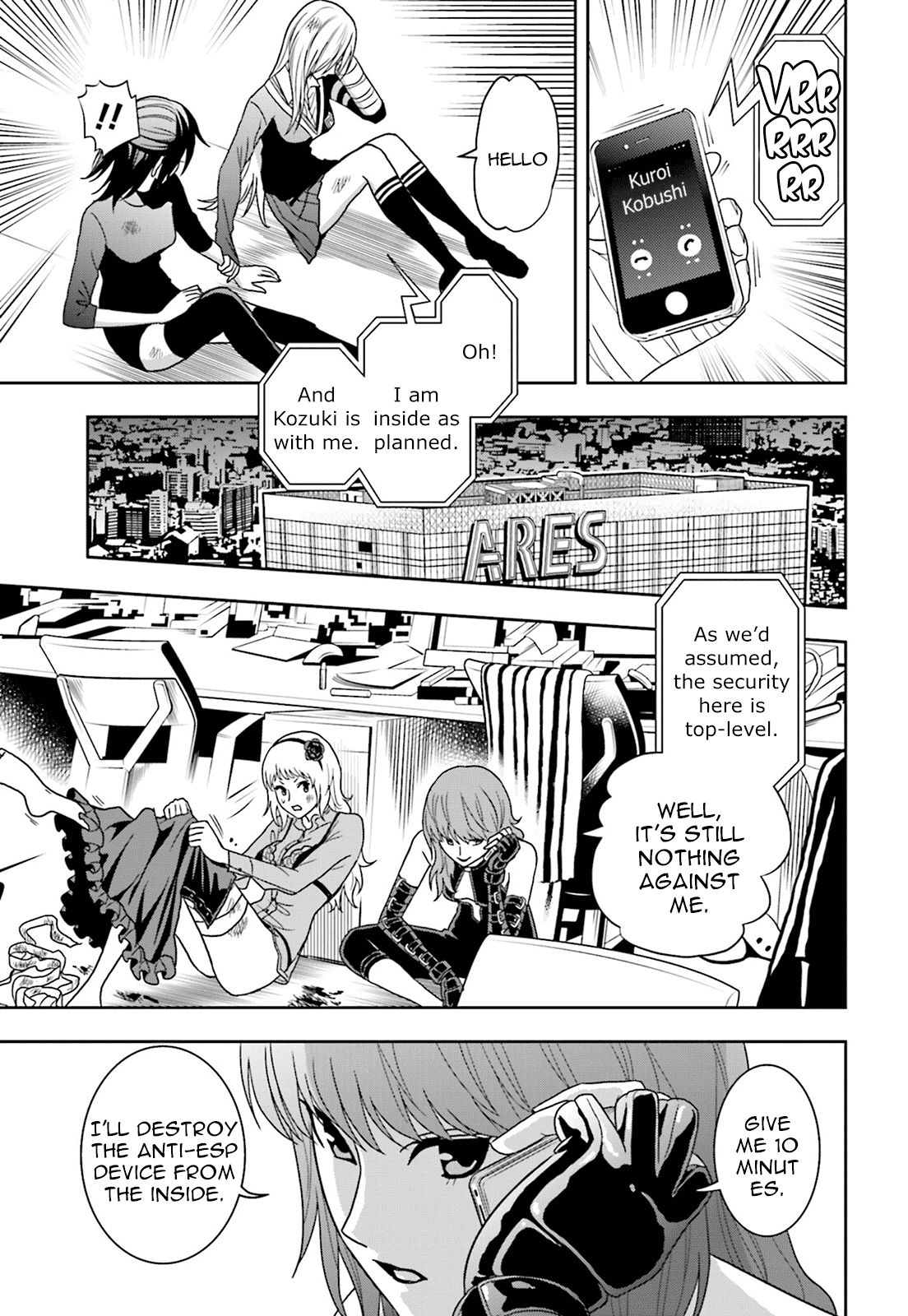 Toukyou ESP Chapter 63 page 19 - Chapter 63: Super Escape: Phantom Thief SISTERS