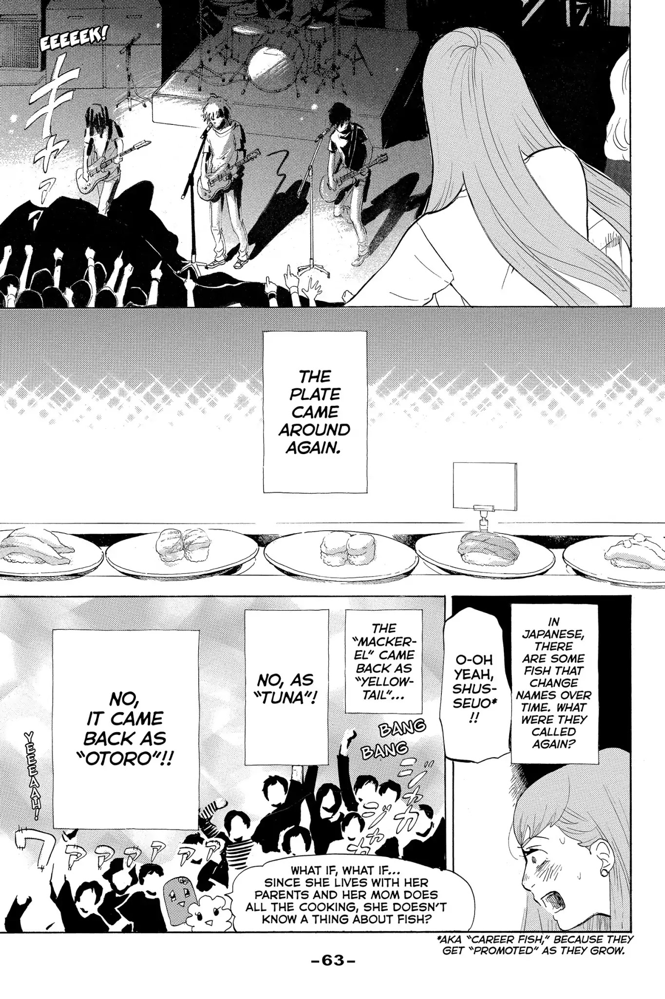 Toukyou Tarareba Musume Chapter 6 page 25 - Chapter 6: Act 6: Conveyor - Belt Sushi Woman