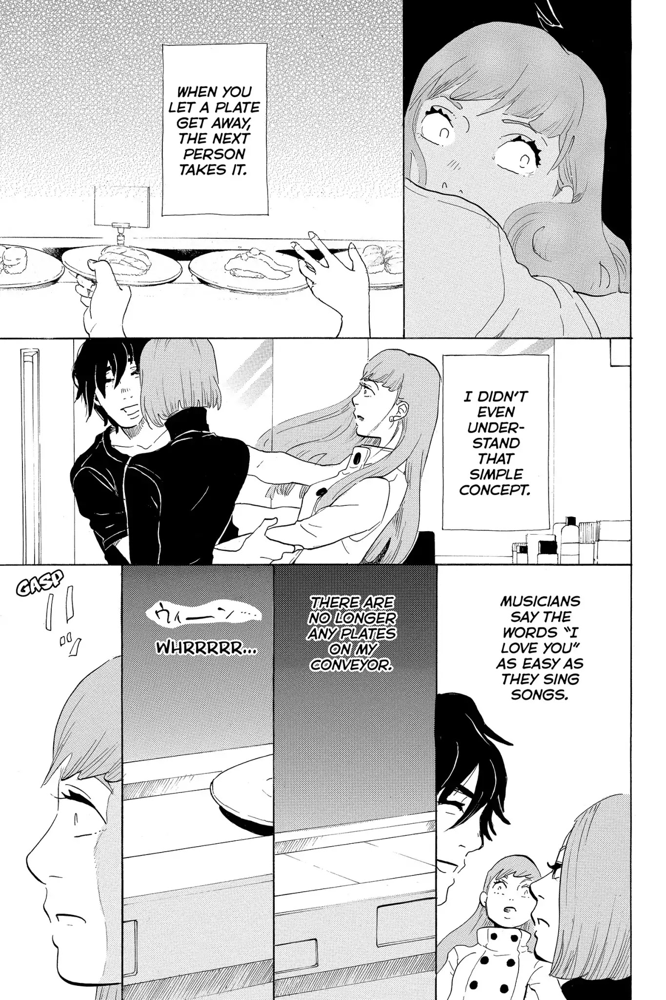 Toukyou Tarareba Musume Chapter 6 page 35 - Chapter 6: Act 6: Conveyor - Belt Sushi Woman