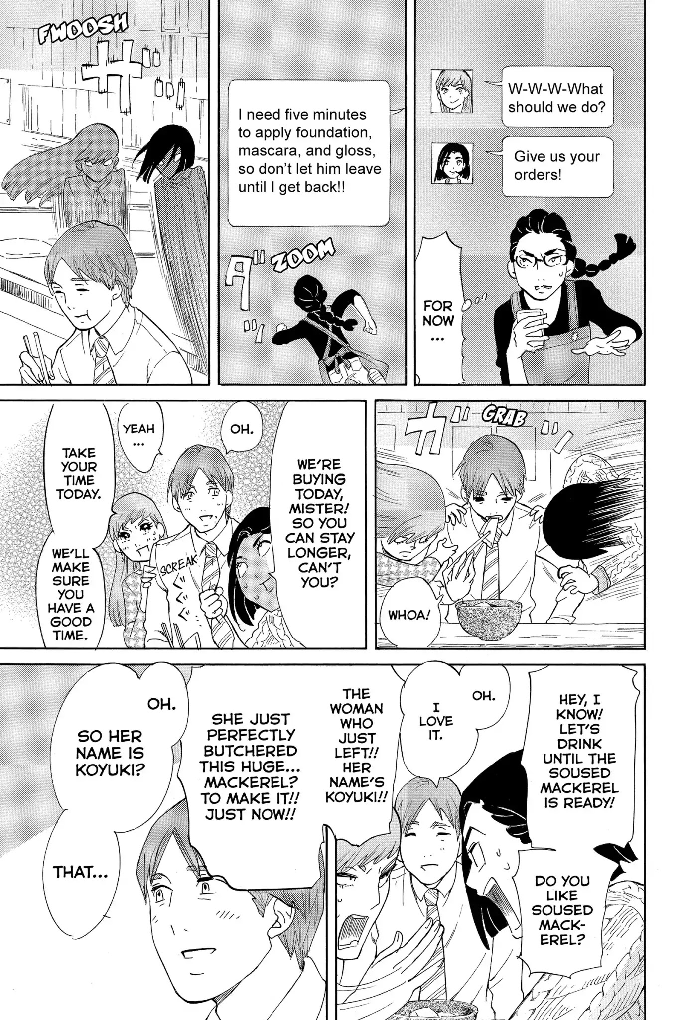 Toukyou Tarareba Musume Chapter 7 page 21 - Chapter 7: Act 7: Soused Mackerel Woman