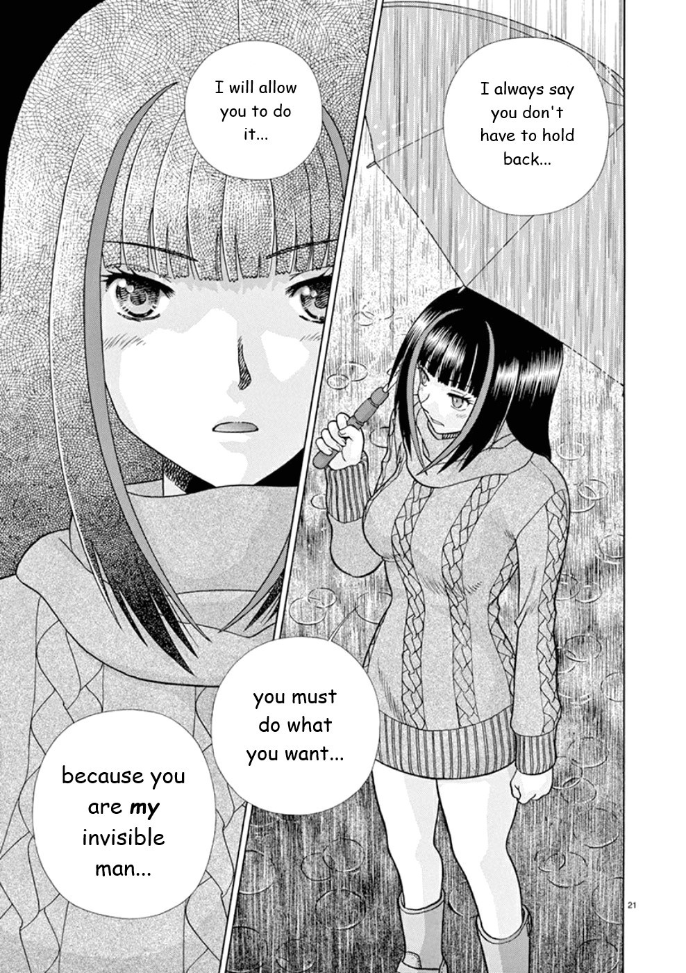 Toumei Ningen Kyoutei Chapter 24 page 21 - Chapter 24: I Can't Help You...
