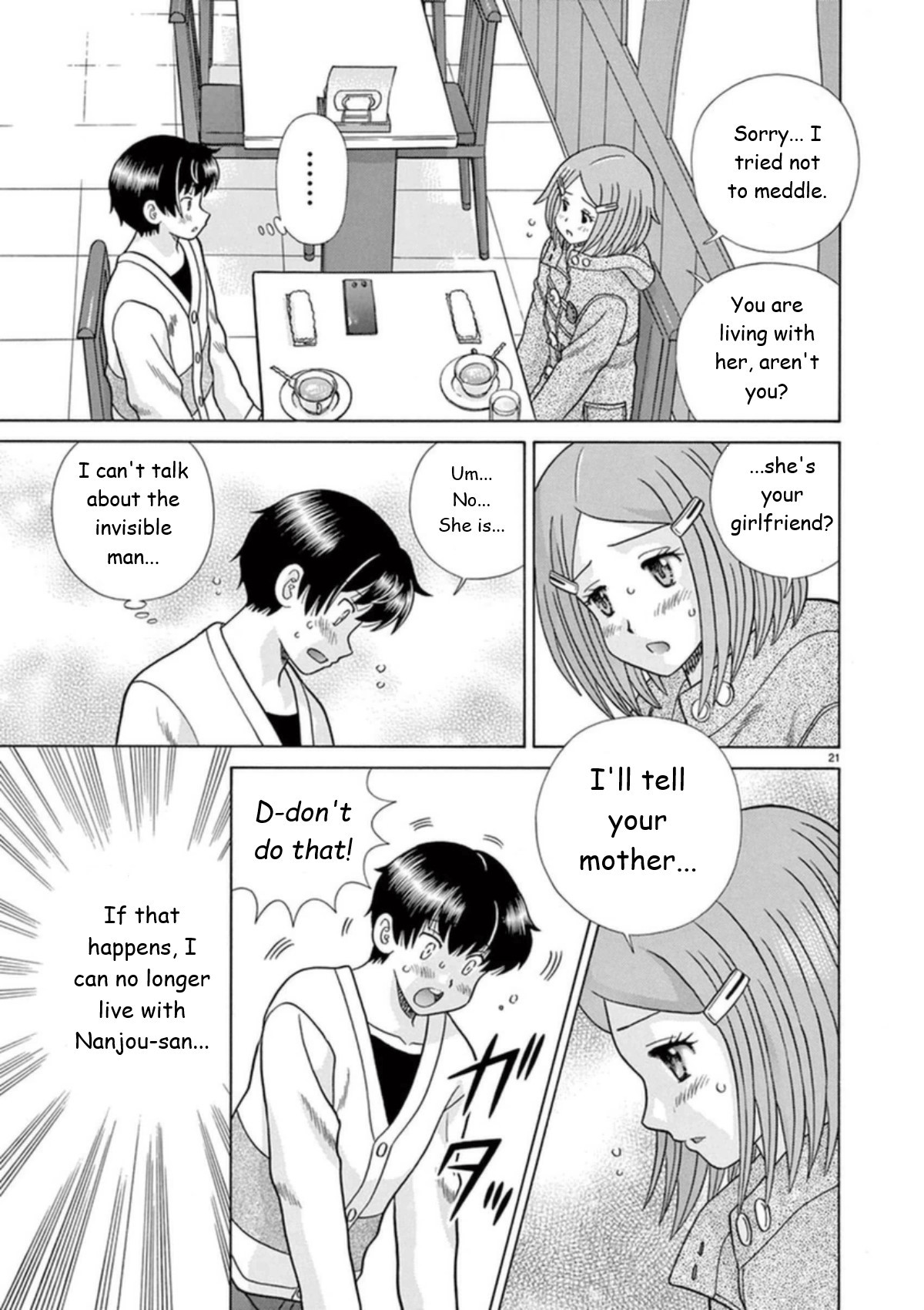 Toumei Ningen Kyoutei Chapter 26 page 21 - Chapter 26: I'm Here With You