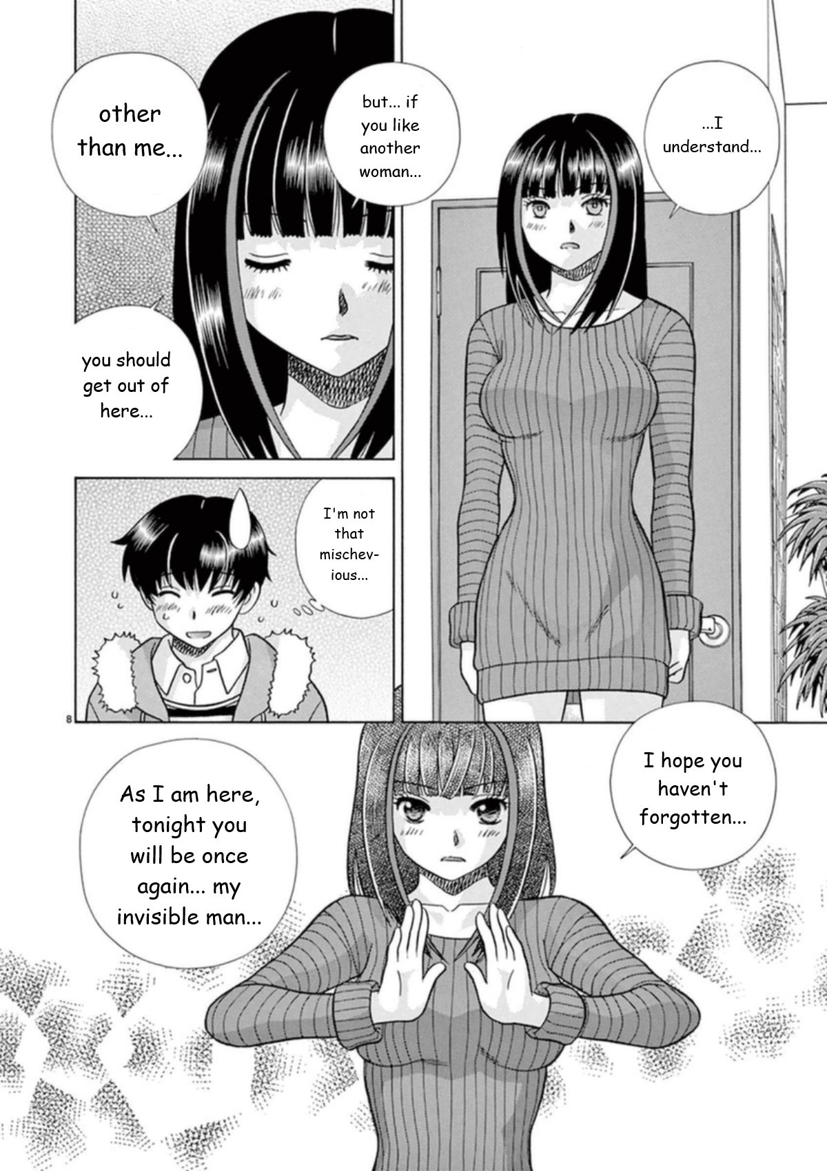 Toumei Ningen Kyoutei Chapter 26 page 8 - Chapter 26: I'm Here With You