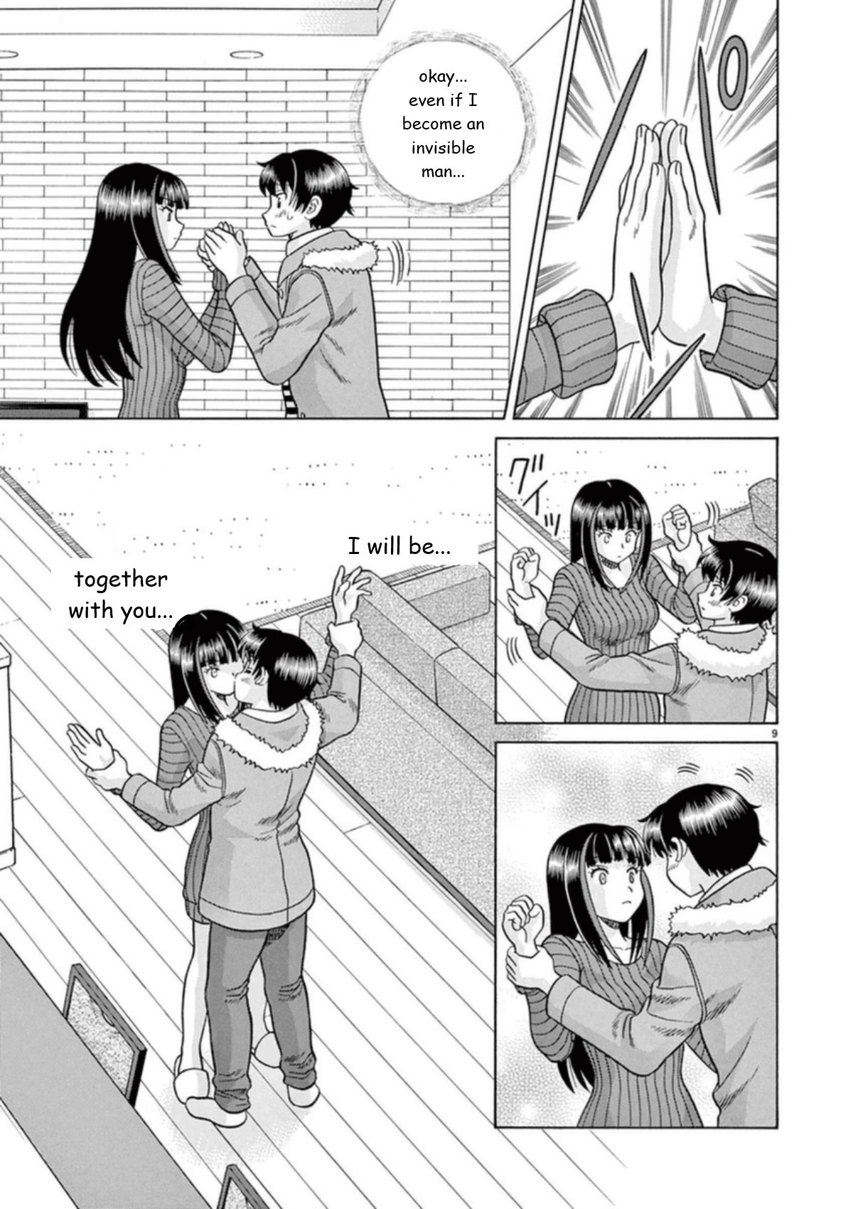 Toumei Ningen Kyoutei Chapter 26 page 9 - Chapter 26: I'm Here With You