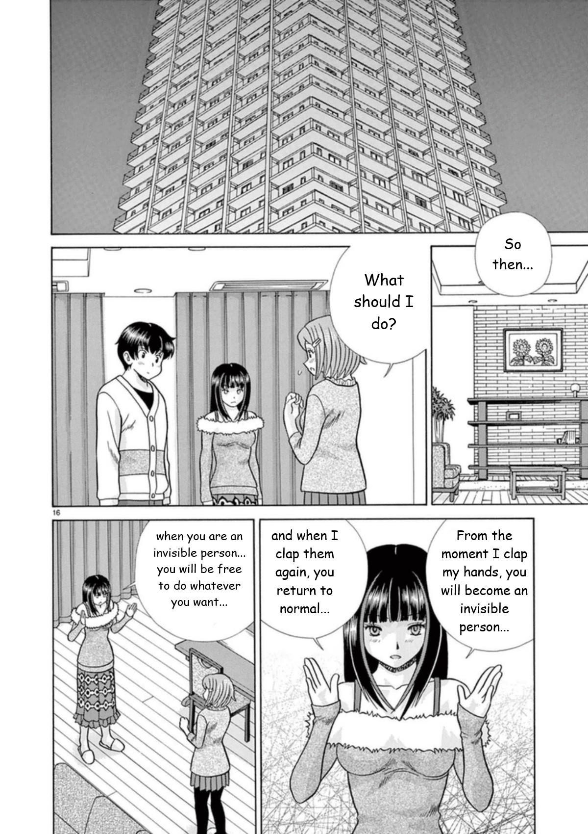 Toumei Ningen Kyoutei Chapter 27 page 16 - Chapter 27: I Will Be the Invisible Person