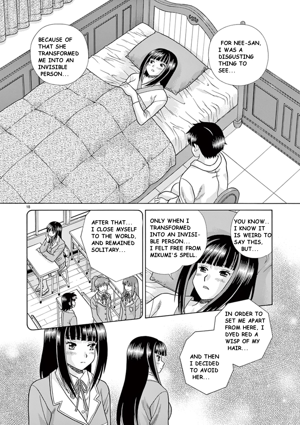 Toumei Ningen Kyoutei Chapter 37 page 18 - Chapter 37: To our place