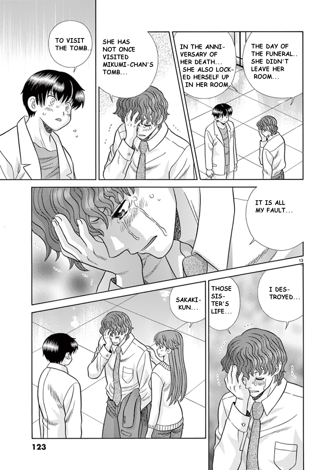 Toumei Ningen Kyoutei Chapter 38 page 13 - Chapter 38: I can't smile anymore