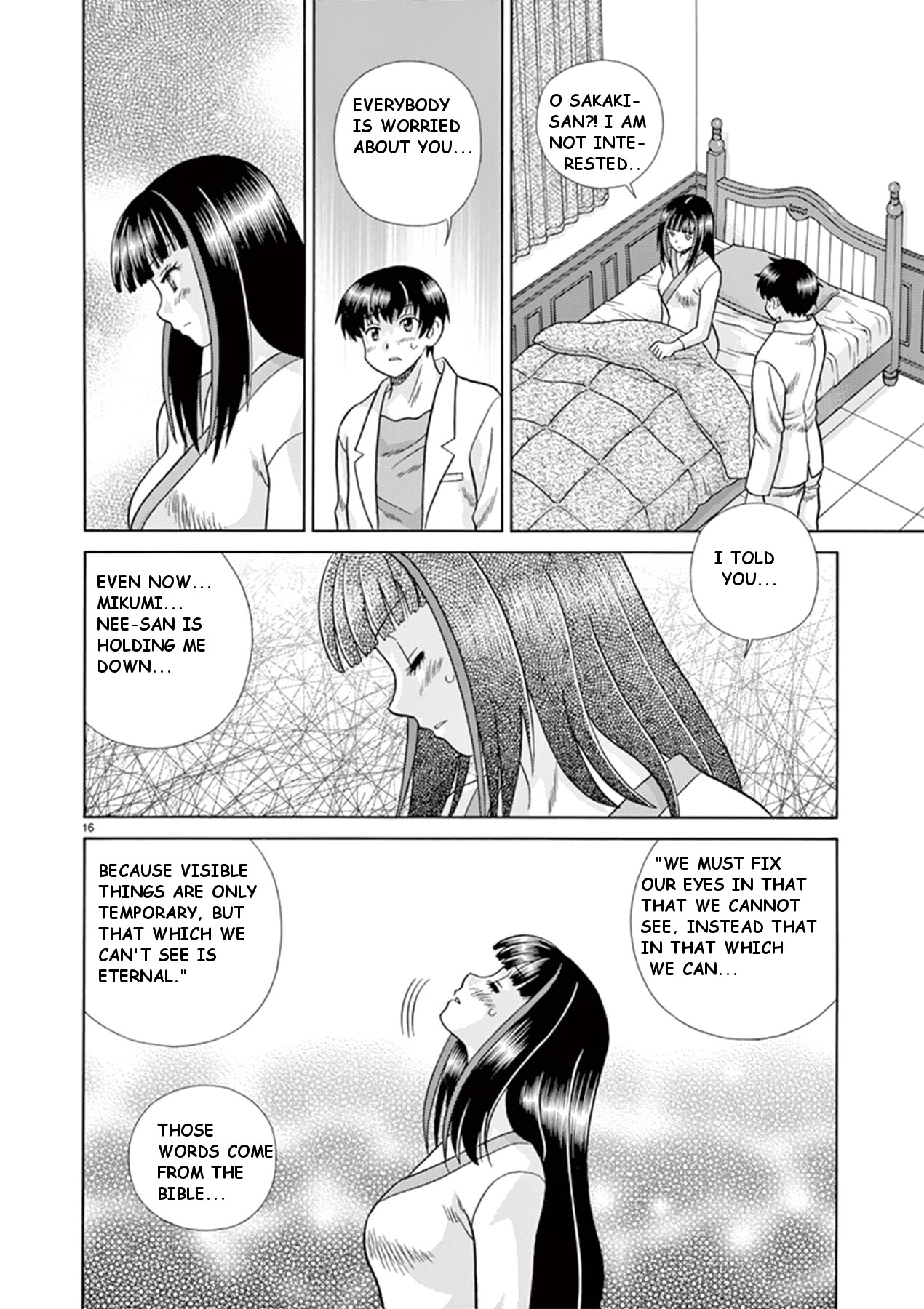 Toumei Ningen Kyoutei Chapter 38 page 16 - Chapter 38: I can't smile anymore