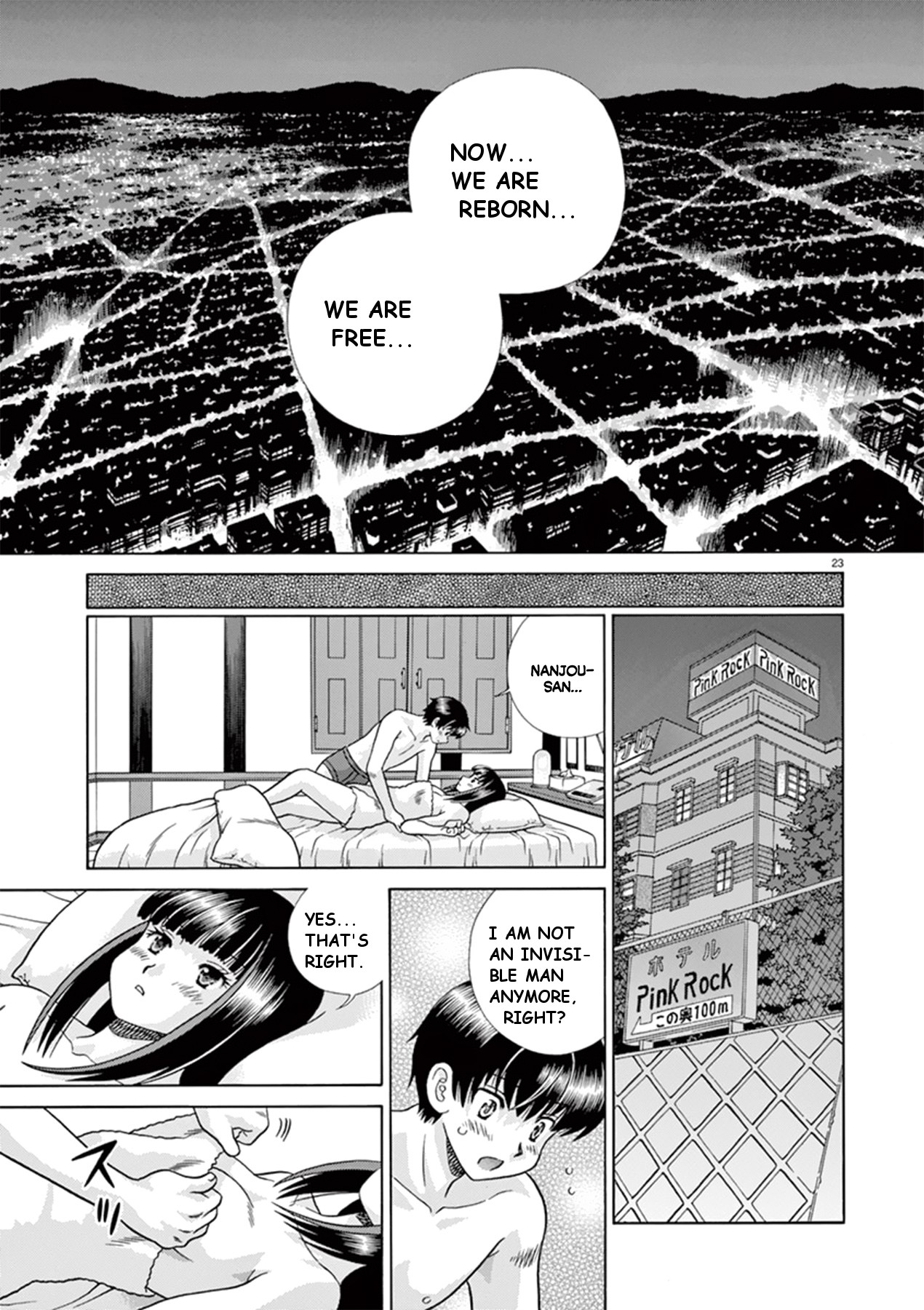 Toumei Ningen Kyoutei Chapter 39 page 22 - Chapter 39: Now we will become invisible persons